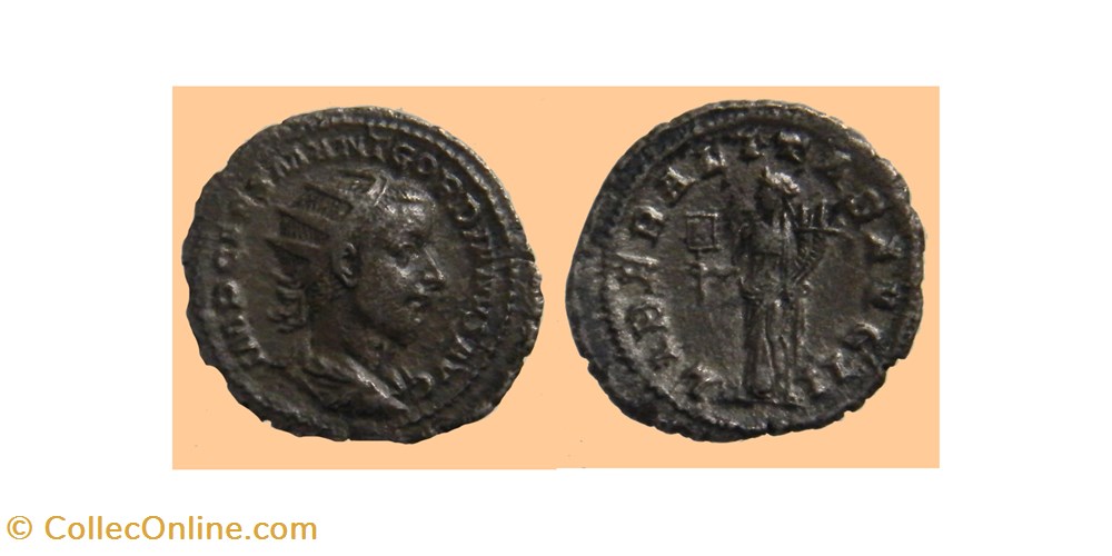 monnaies antiquite jc ap romaines republicaines imperiales gordien iii antoninien ric 36 liberalitas avg ii rome 239