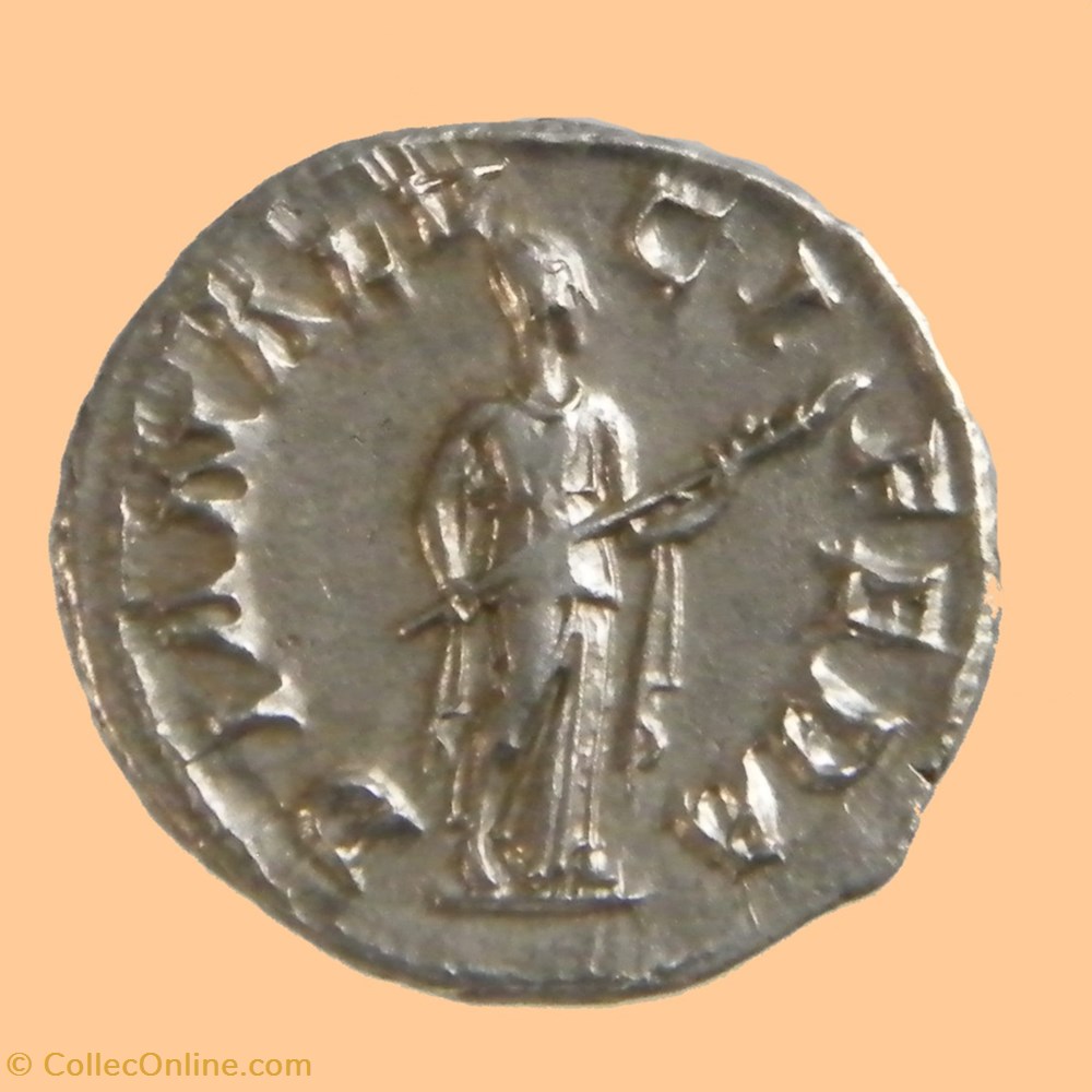 GORDIEN III. Denier RIC 127. DIANA LVCIFERA. ROME 241 3 monnaies antiquite av jc ap romaines republicaines imperiales gordien iii denier ric 127 diana lvcifera rome 241