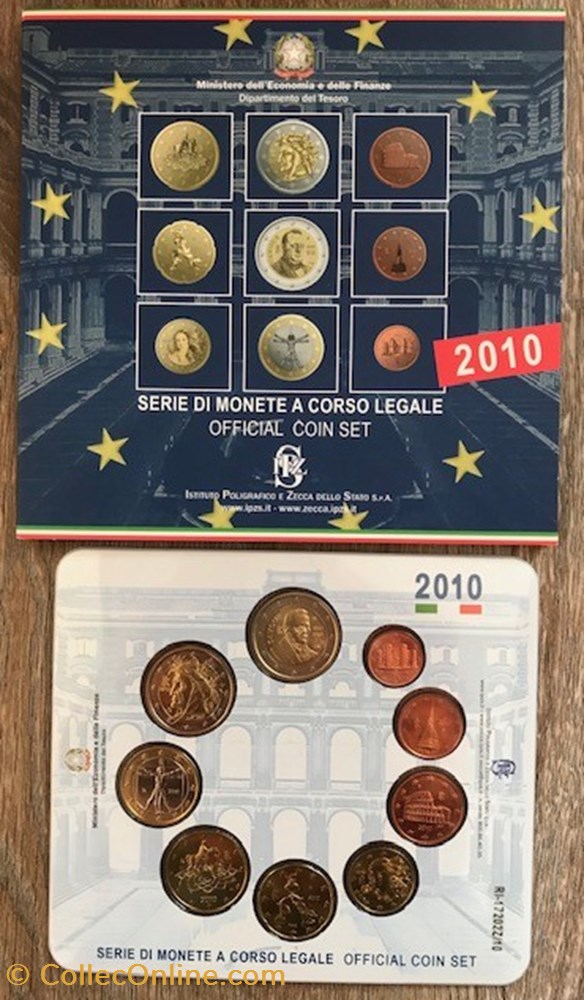 Coffret Euro Annuel Italie 2010 BU avec 2€ Commémorative monnaie coffret euro annuel italie 2010 bu avec 2 commemorative