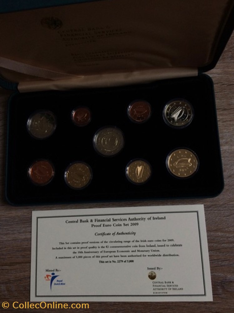 Coffret Euro annuel Irlande 2009 BE avec 2€ commémorative 2 monnaie coffret euro annuel irlande 2009 be avec 2 commemorative