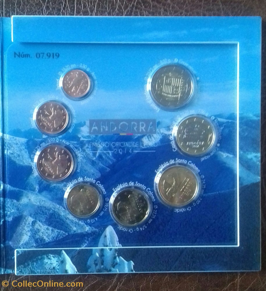 Coffret Euro annuel Andorre 2014 BU monnaie coffret euro annuel andorre 2014 bu