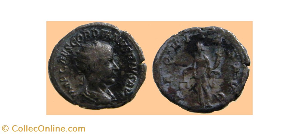 monnaies antiquite jc ap romaines republicaines imperiales gordien iii antoninien ric 51 aequitas avg rome 239