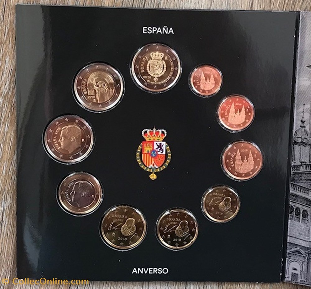 Coffret Euro Annuel Espagne 2018, 50e anniversaire du roi Felipe VI, BU monnaie coffret euro annuel espagne 2018 50e anniversaire du roi felipe vi bu