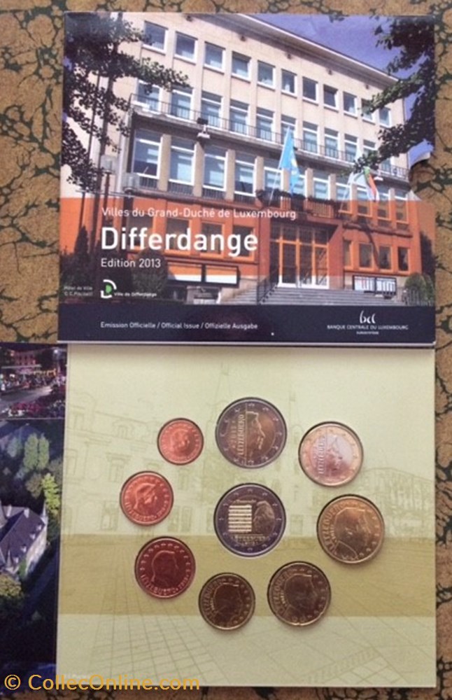 Coffret Euro annuel Luxembourg 2013 avec 2€ commémorative monnaie coffret euro annuel luxembourg 2013 avec 2 commemorative