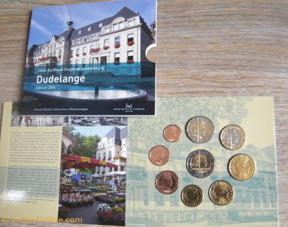 Coffret Euro annuel Luxembourg 2014 avec 2€ commémorative monnaie coffret euro annuel luxembourg 2014 avec 2 commemorative