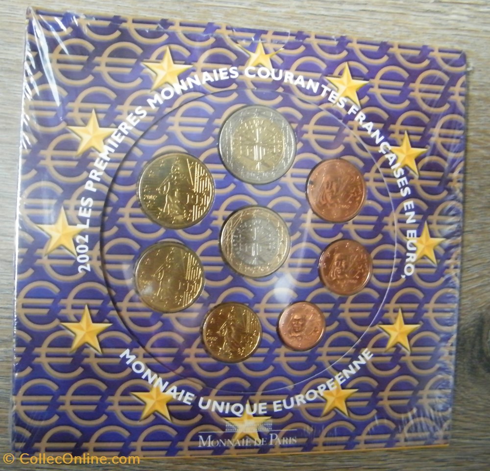 monnaie coffret euro annuel france 2002 bu