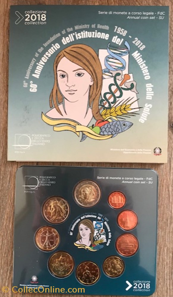 Coffret Euro Annuel Italie 2018 BU avec 2€ Commémorative monnaie coffret euro annuel italie 2018 bu avec 2 commemorative