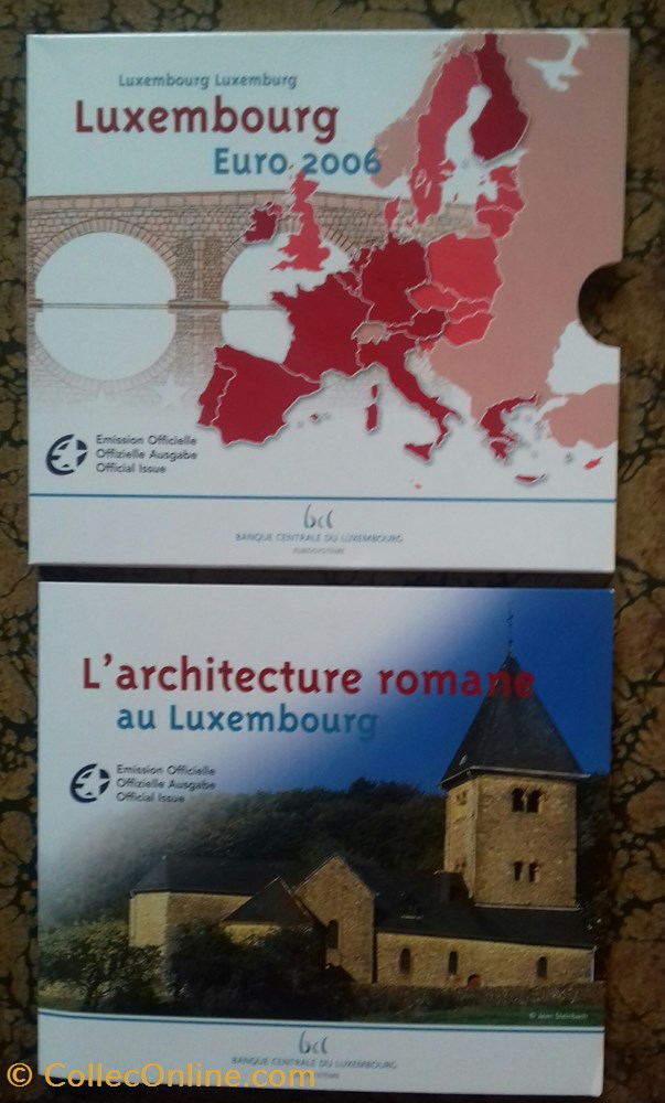 Coffret Euro annuel Luxembourg 2006 avec 2€ commémorative monnaie coffret euro annuel luxembourg 2006 avec 2 commemorative