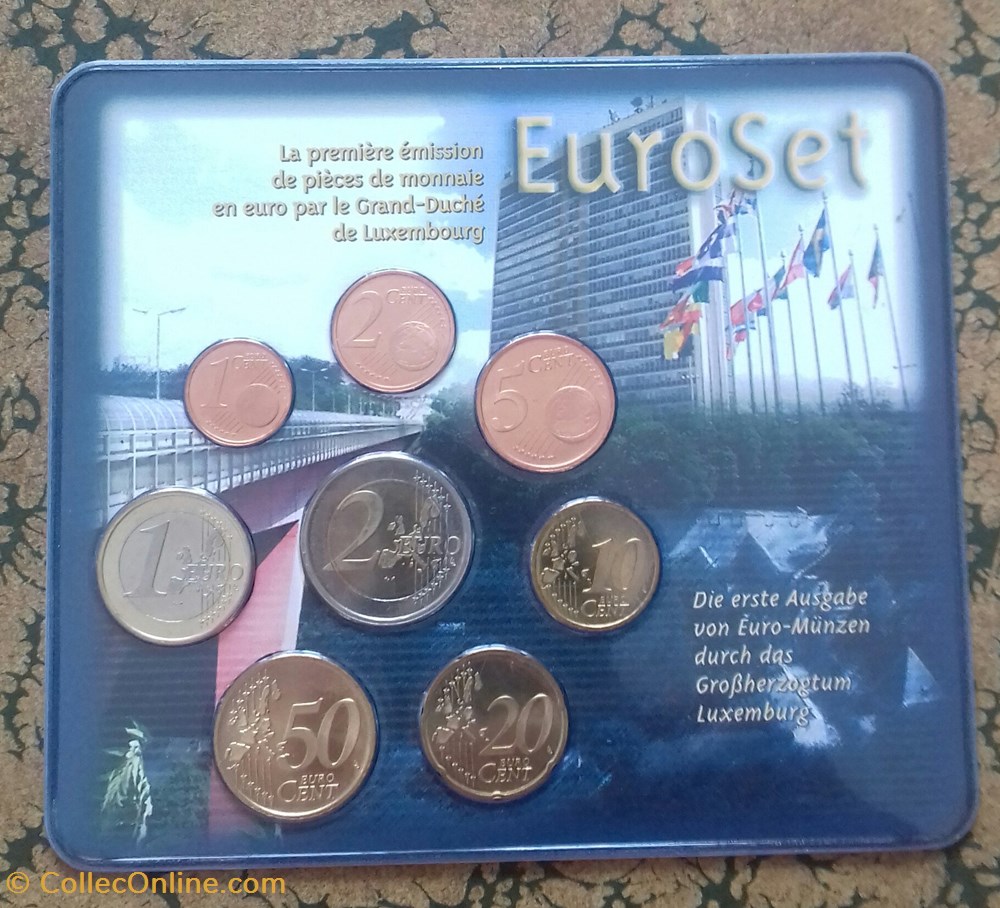 monnaie coffret euro annuel luxembourg 2002