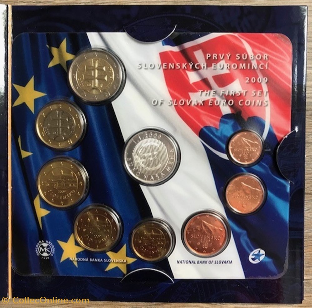 Coffret Euro Annuel Slovaquie 2009 BU monnaie coffret euro annuel slovaquie 2009 bu