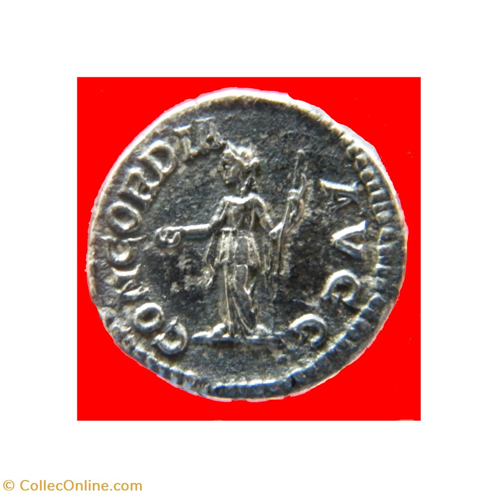 PLAUTILLE Denier RIC 363 b CONCORDIA AVGG 2 monnaies antiquite jc ap romaines republicaines imperiales plautille denier ric 363 b concordia avgg