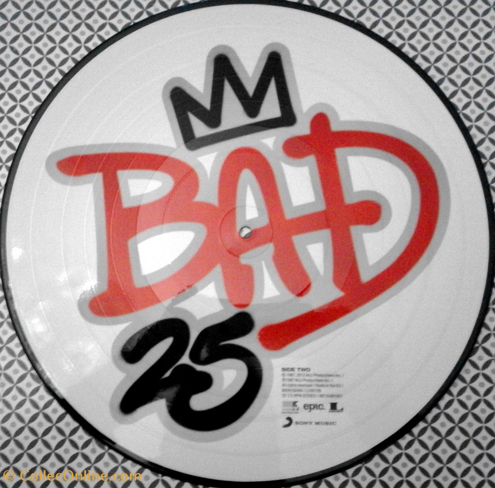 Picture Disc Michael jackson Bad musique instruments disques vinyles disque tours picture disc michael jackson bad