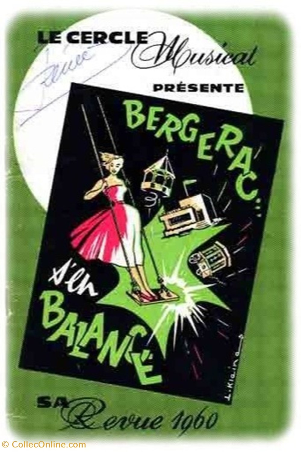 documents anciens affiches spectacle enregistrement de la revue de bergerac