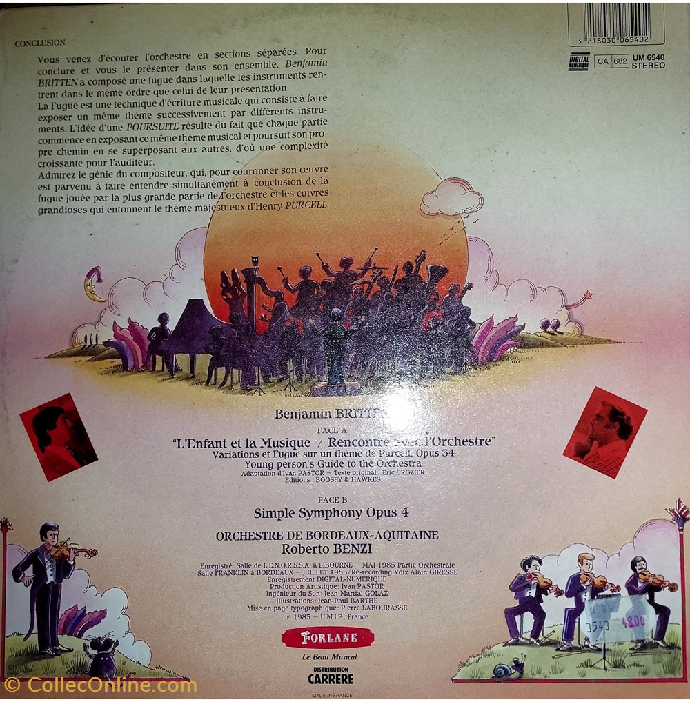 Alain Giresse raconte.... 3 musique instruments disques vinyles disque tours alain giresse raconte