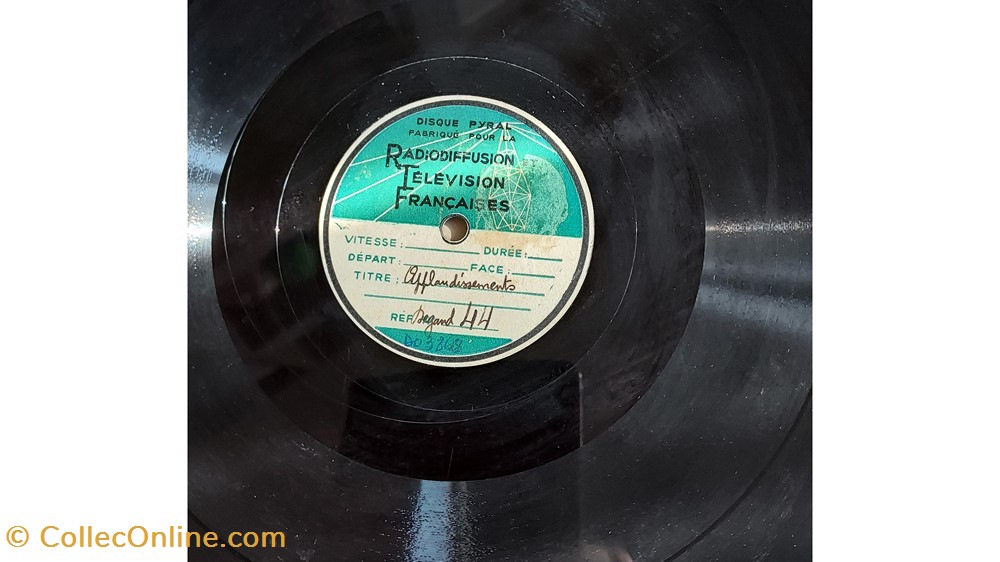 musique instruments disques vinyles tours enregistrement pour la rtf sur disque pyral 78tr