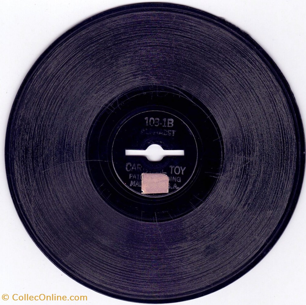 Disque 5" pour lecteur Carnival Toy 103-1 electro vintage electrophones disque 5 pour lecteur carnival toy 103 1