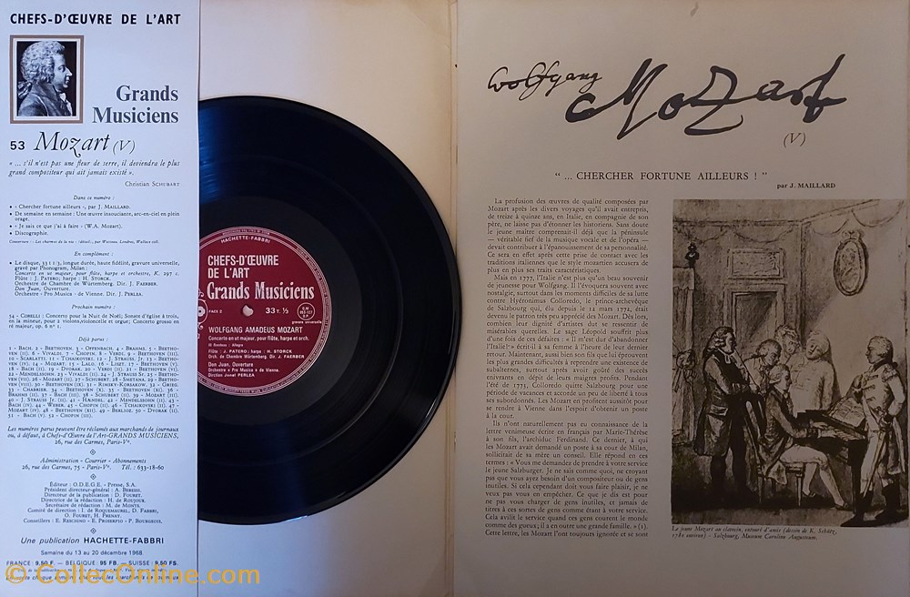 documents anciens chefs oeuvre de art mozart v