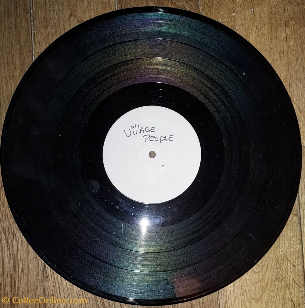 Test print Village People Go West electro vintage platine vinyle test print village people go west