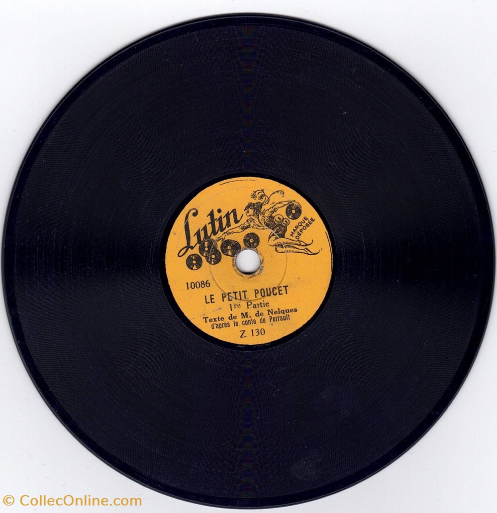 electro vintage disque lutin 10086 15cm 78tr mn