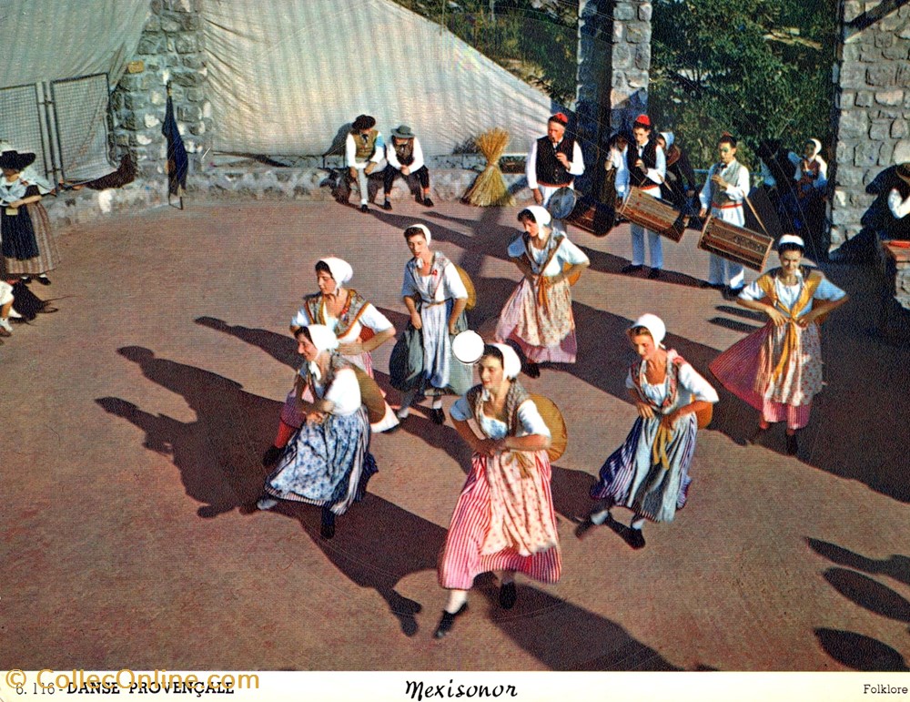 cartes postales autres disque carte postale danse provencale