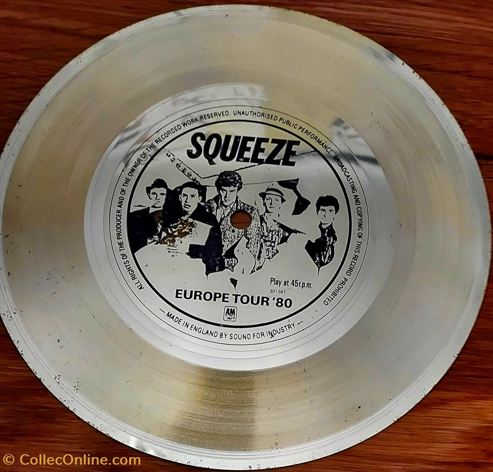 SQUEEZE Europe Tour 80 musique instruments disques vinyles disque tours squeeze europe tour 80