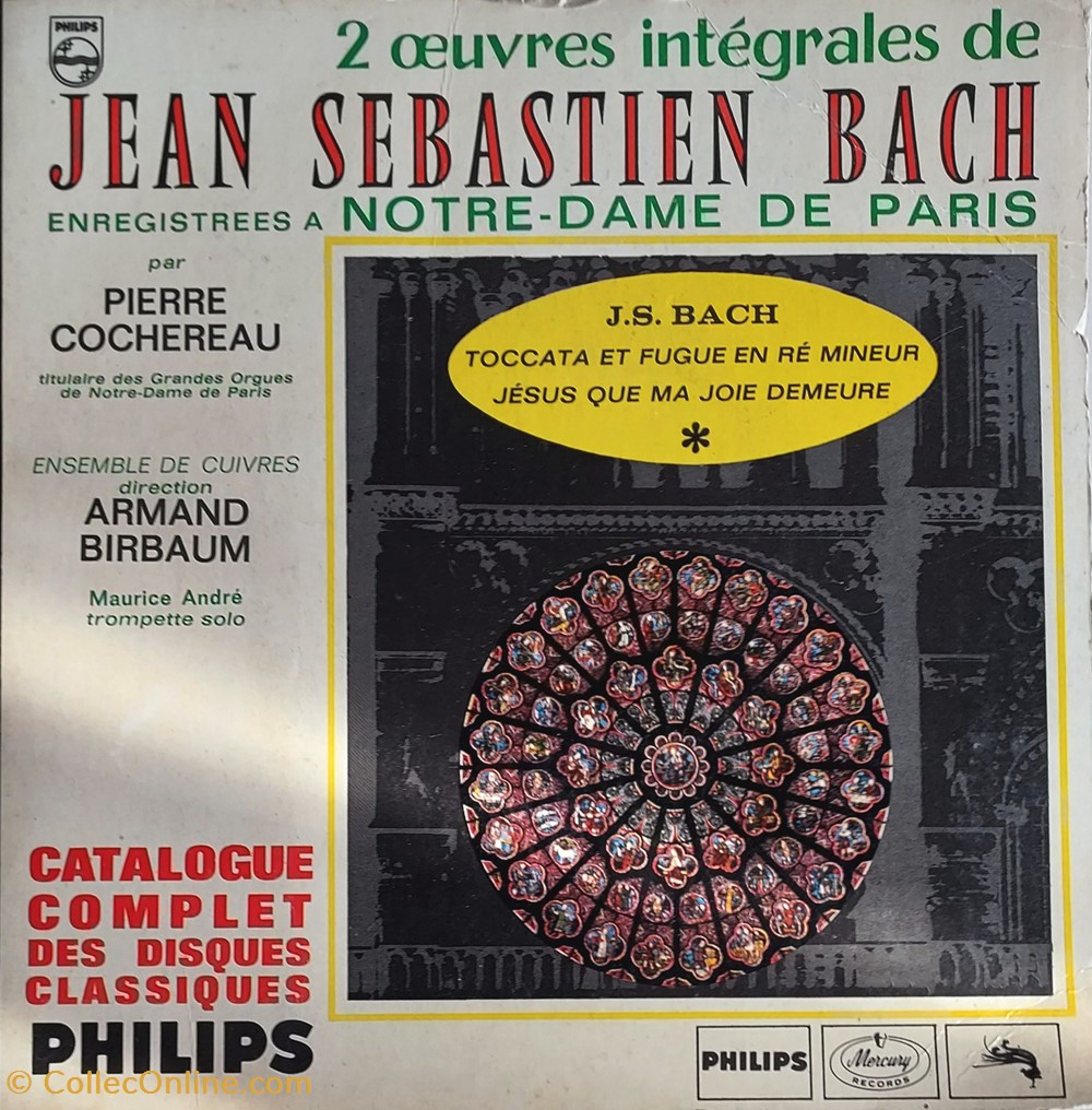 musique instruments disques vinyles tours jean sebastien bach livre disque