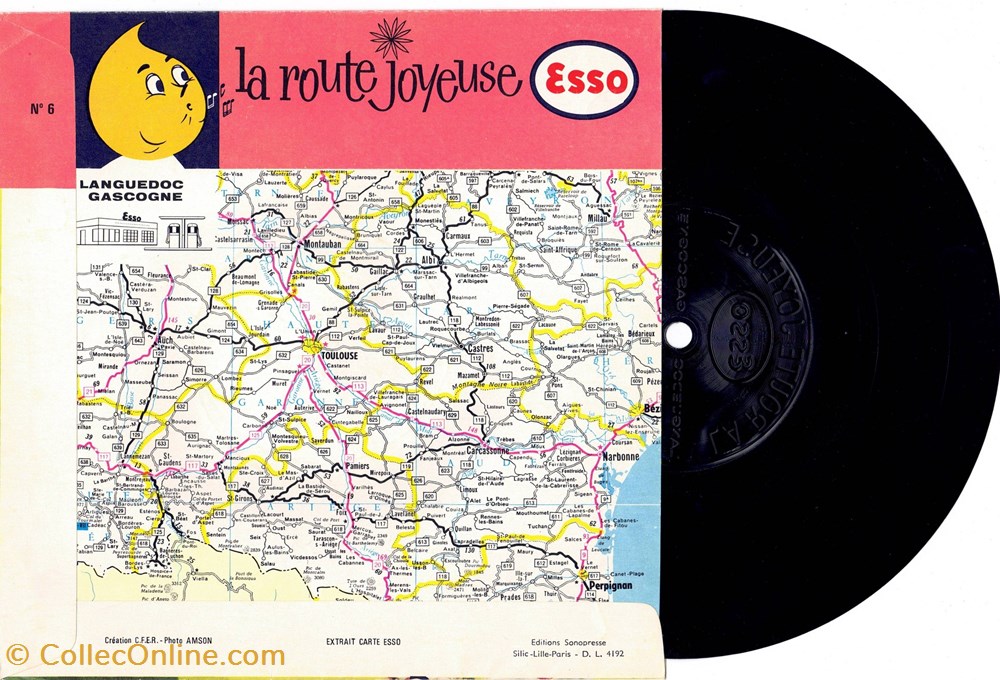 ESSO La route joyeuse 6 objets publicitaires esso la route joyeuse 6