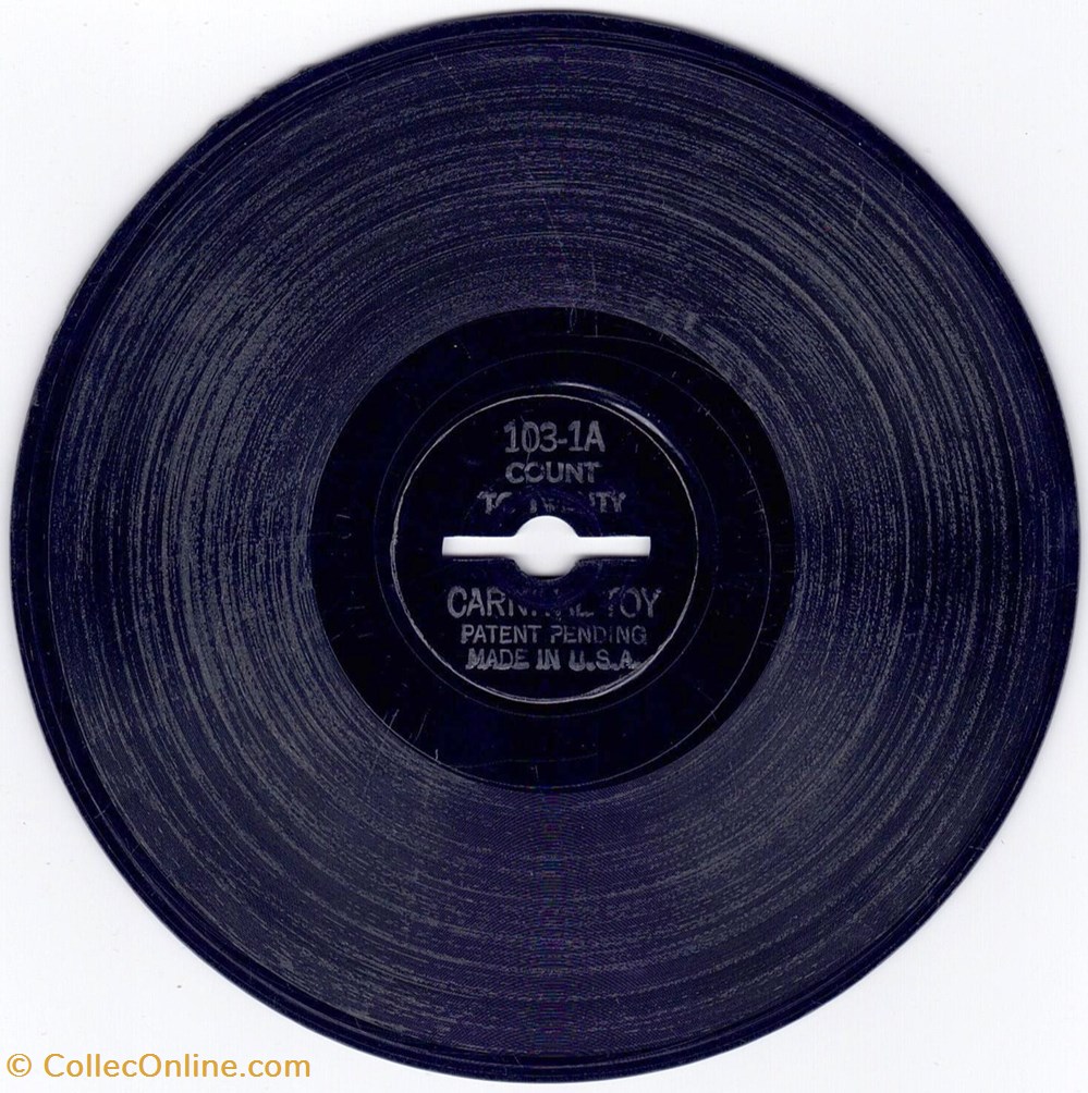 Disque 5" pour lecteur Carnival Toy 103-1 electro vintage electrophones disque 5 pour lecteur carnival toy 103 1