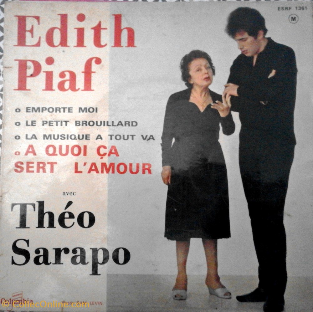 Piaf à Quoi ça Sert Lamour 1962 Electro Vintage Disques Vinyles