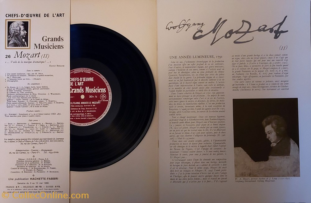 documents anciens chefs oeuvre de art mozart ii