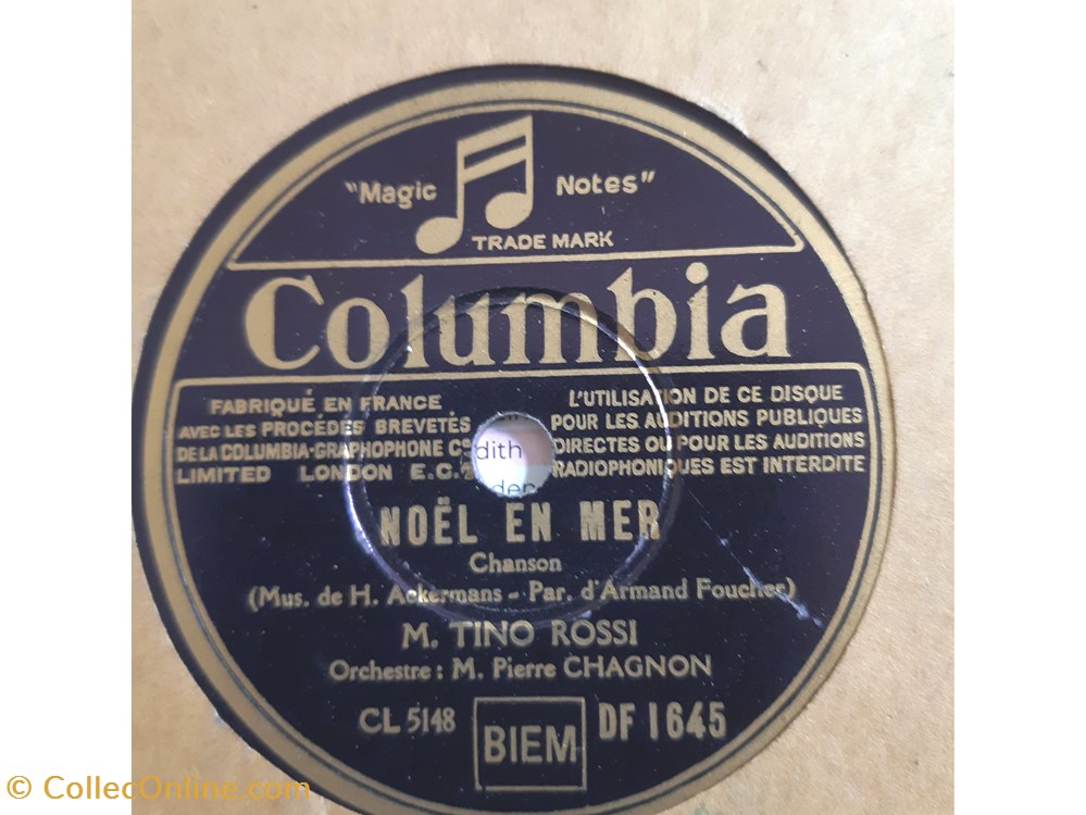 electro vintage tino rossi noel en mer 1935
