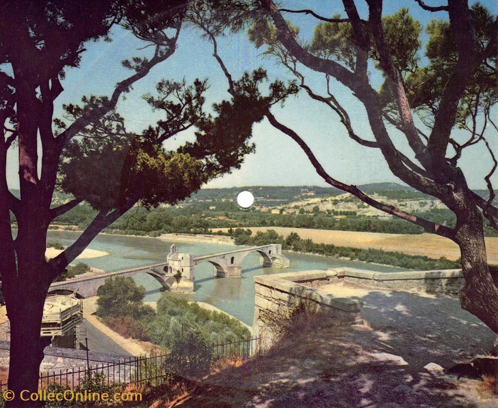 Disque carte postale Le pont d'Avignon cartes postales autres disque carte postale le pont avignon