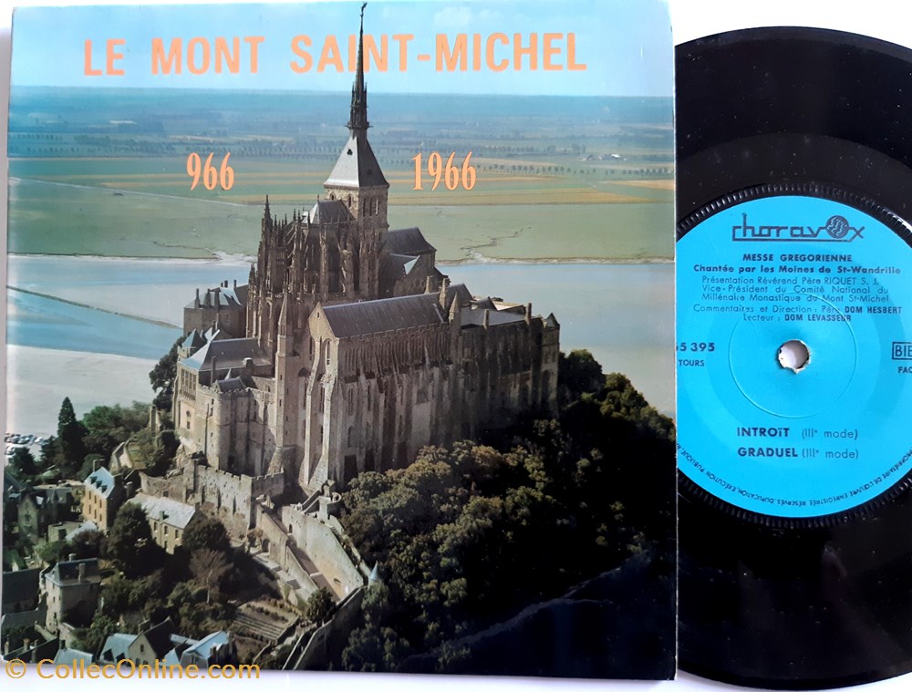 Messe grégorienne de St Michel sur disque 33tr/mn 1966 patrimoine religieux souvenir messe gregorienne de st michel sur disque 33tr mn 1966