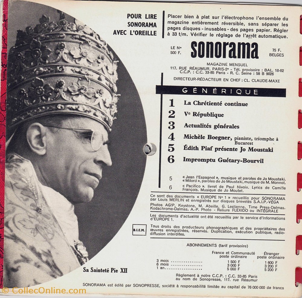 Sonorama n°2 novembre 1958 livres bd revues sonorama n 2 novembre 1958