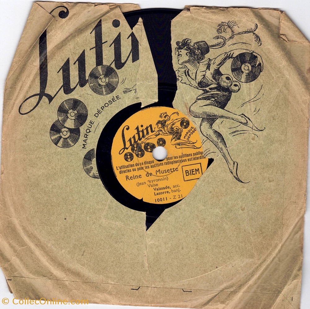 electro vintage disque lutin 10011 15cm 78tr mn