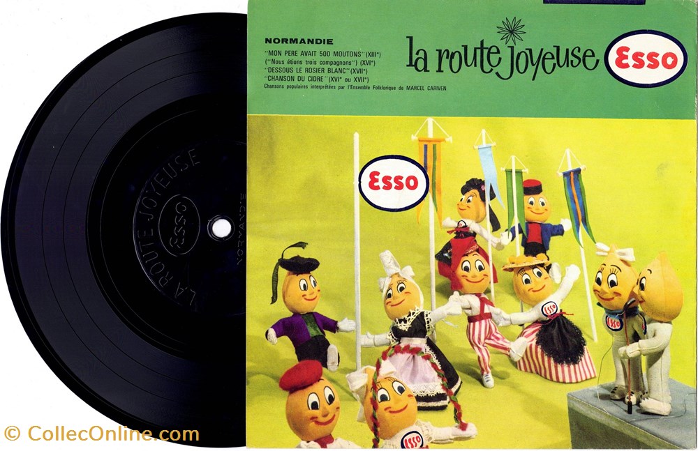 ESSO La route joyeuse 9 objets publicitaires esso la route joyeuse 9