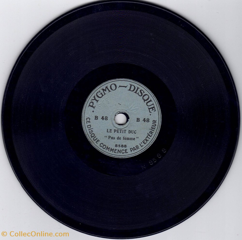 electro vintage disque pygmo disque b48 15 cm 78tr mn