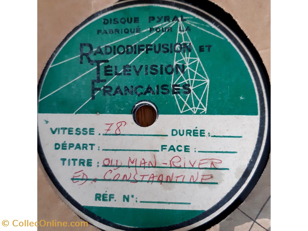 Enregistrement pour la RTF Radiodiffusion et Télévision Française documents anciens autres enregistrement pour la rtf radiodiffusion et television francaise