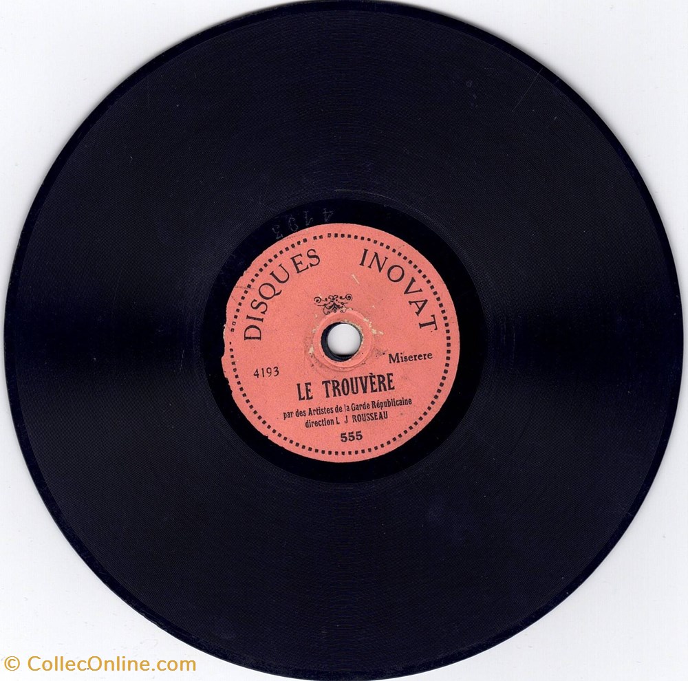 electro vintage disque inovat 555 15 cm 78tr mn