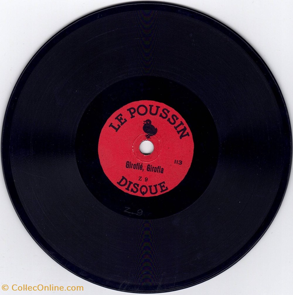 electro vintage disque 15cm label le poussin n 113 78 tr min