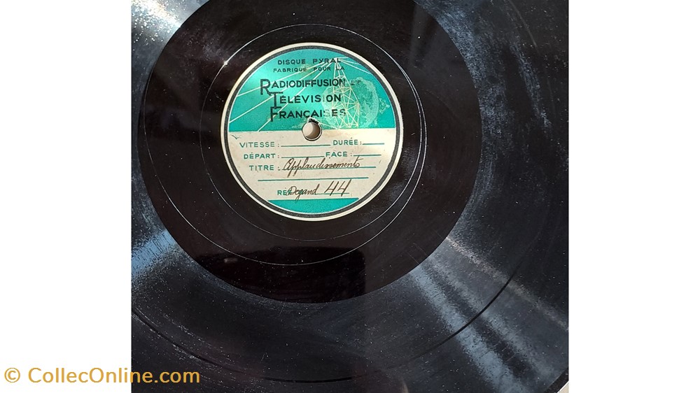 musique instruments disques vinyles tours enregistrement pour la rtf sur disque pyral 78tr