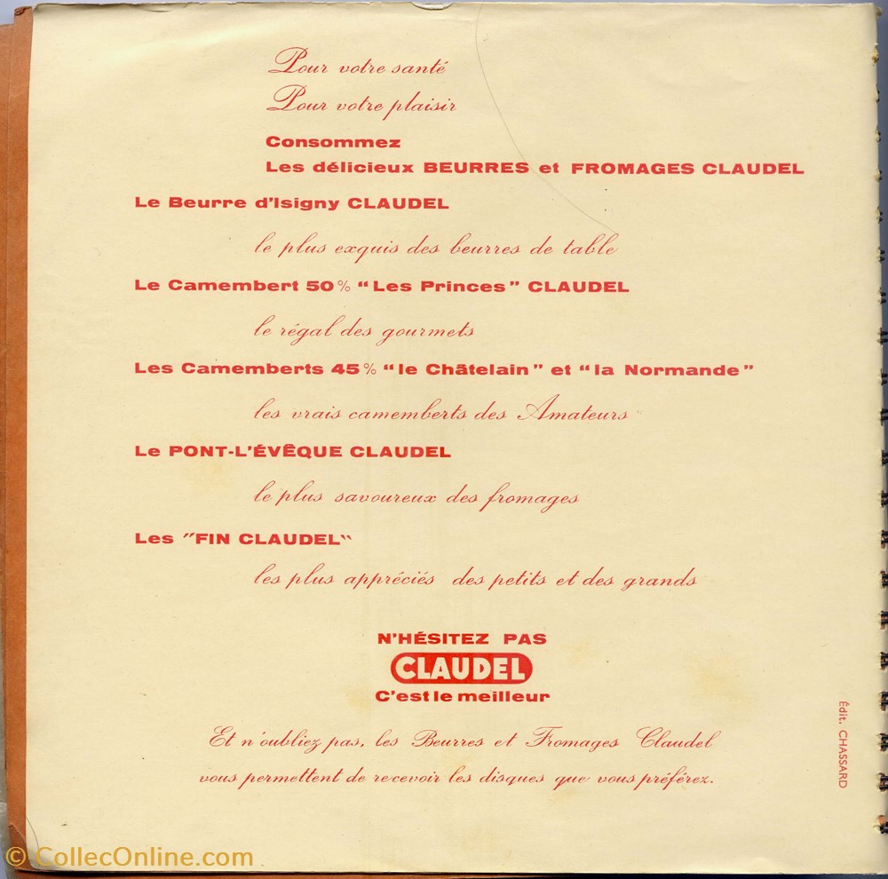 objets publicitaires claudel produits laitiers