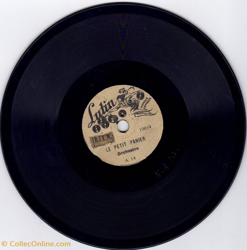 electro vintage disque lutin 10034 15cm 78tr mn