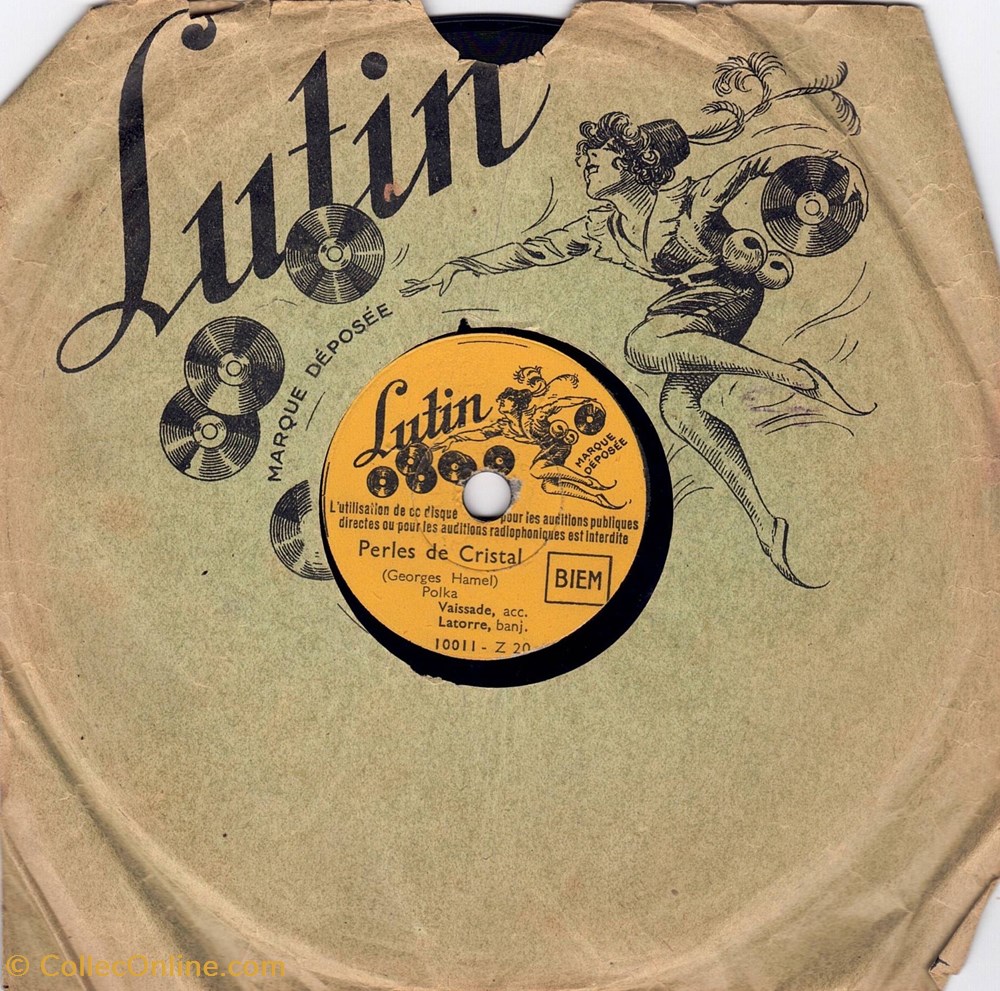 electro vintage disque lutin 10011 15cm 78tr mn