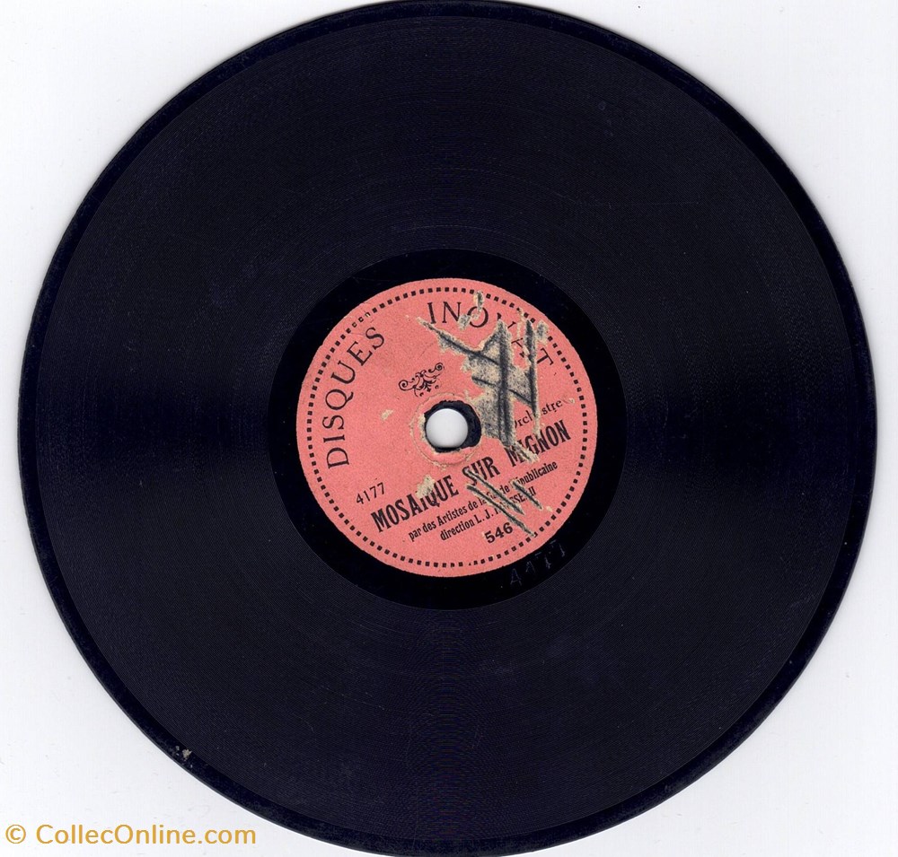Disque INOVAT 546 15 cm 78tr/mn electro vintage disque inovat 546 15 cm 78tr mn