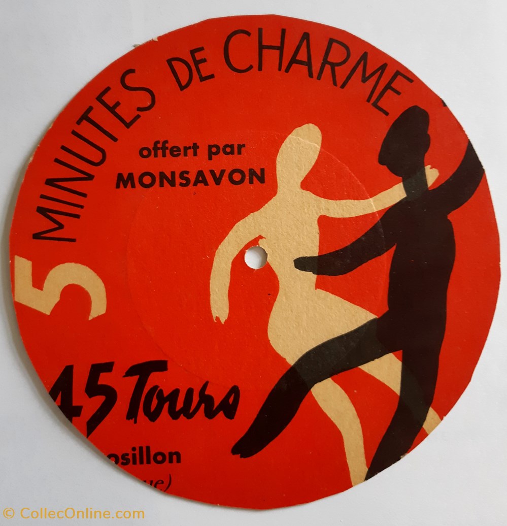objets publicitaires monsavon disque en carton a decouper sur emballage