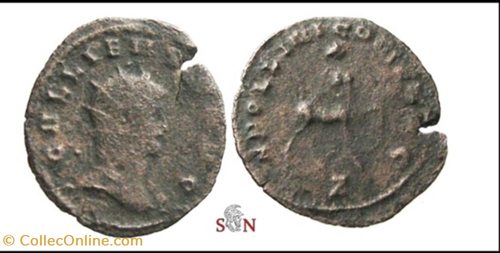 monnaies antiques romaines imperiales et republicaines rome gallien apollini cons avg centaure a droite z en exergue gallienus avg
