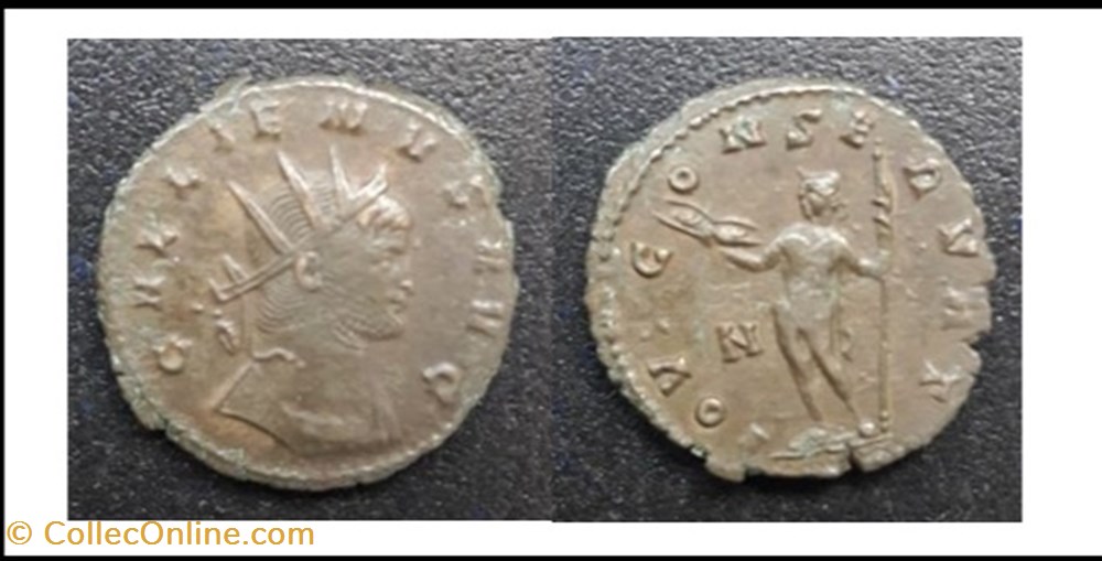 monnaies antiques romaines imperiales et republicaines rome gallien iovi conservat n champ gauche gallienvs avg