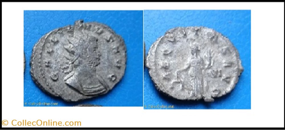 monnaies antiques romaines imperiales et republicaines rome gallien aequitas avg vi champ droit gallienus avg