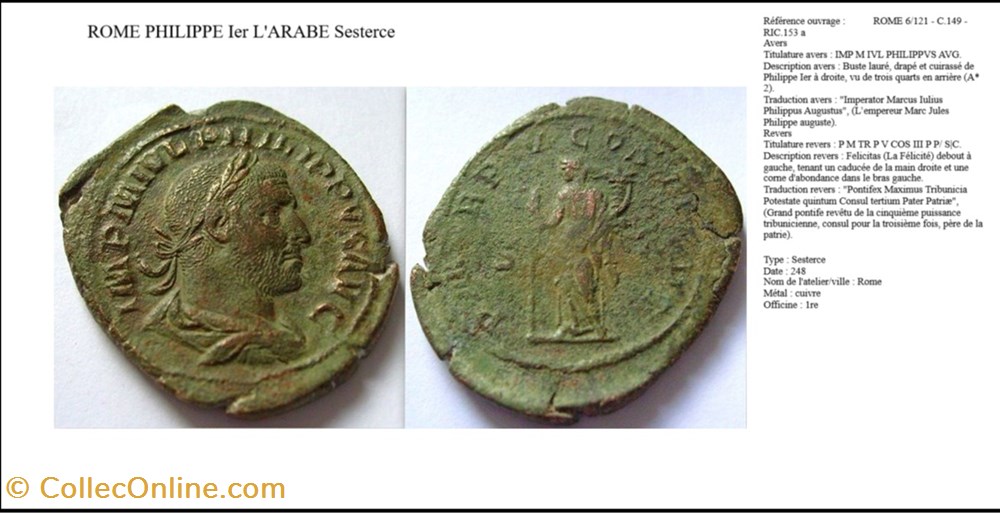 ROME PHILIPPE 1ER L'ARABE P M TR P V COS III P P/ S|C IMP M IVL PHILIPPVS AVG monnaies antiques romaines imperiales et republicaines rome philippe 1er arabe p m tr p v cos iii p p s c imp m ivl philippvs avg